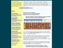 Tablet Screenshot of guitarscalesmethod.com